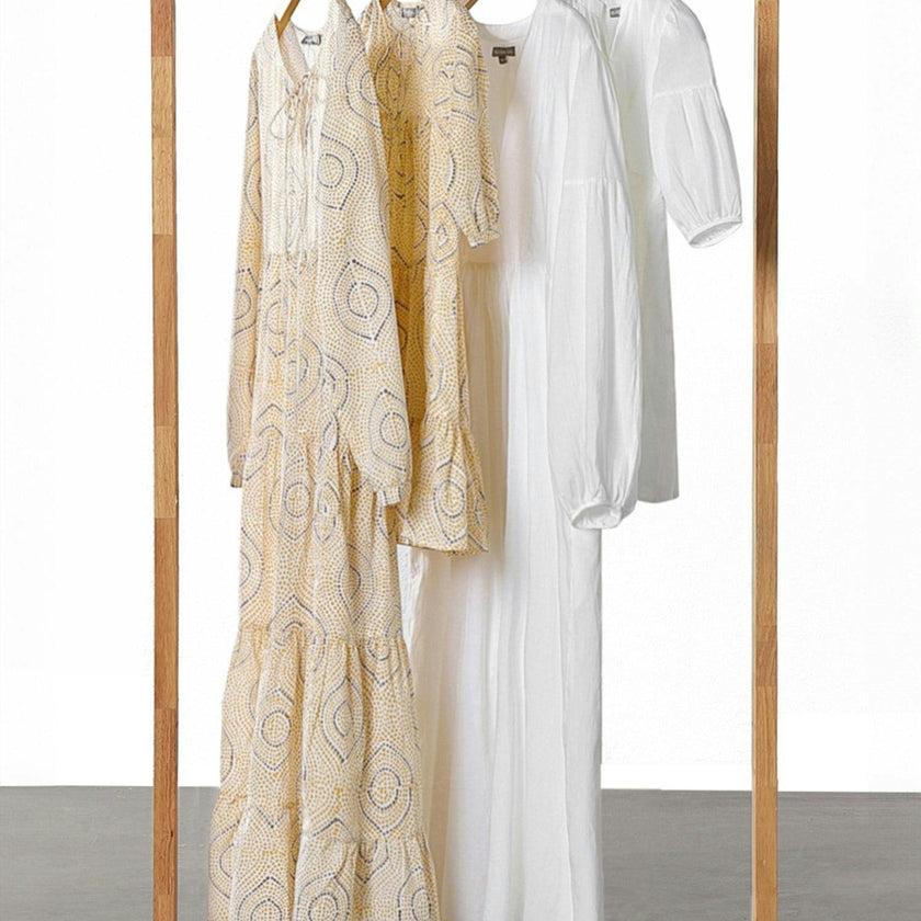 Block-Printed Women's Bohemian Dress