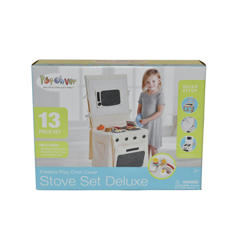 PopOhVer Deluxe Pots & Pans Set with Food Bundle