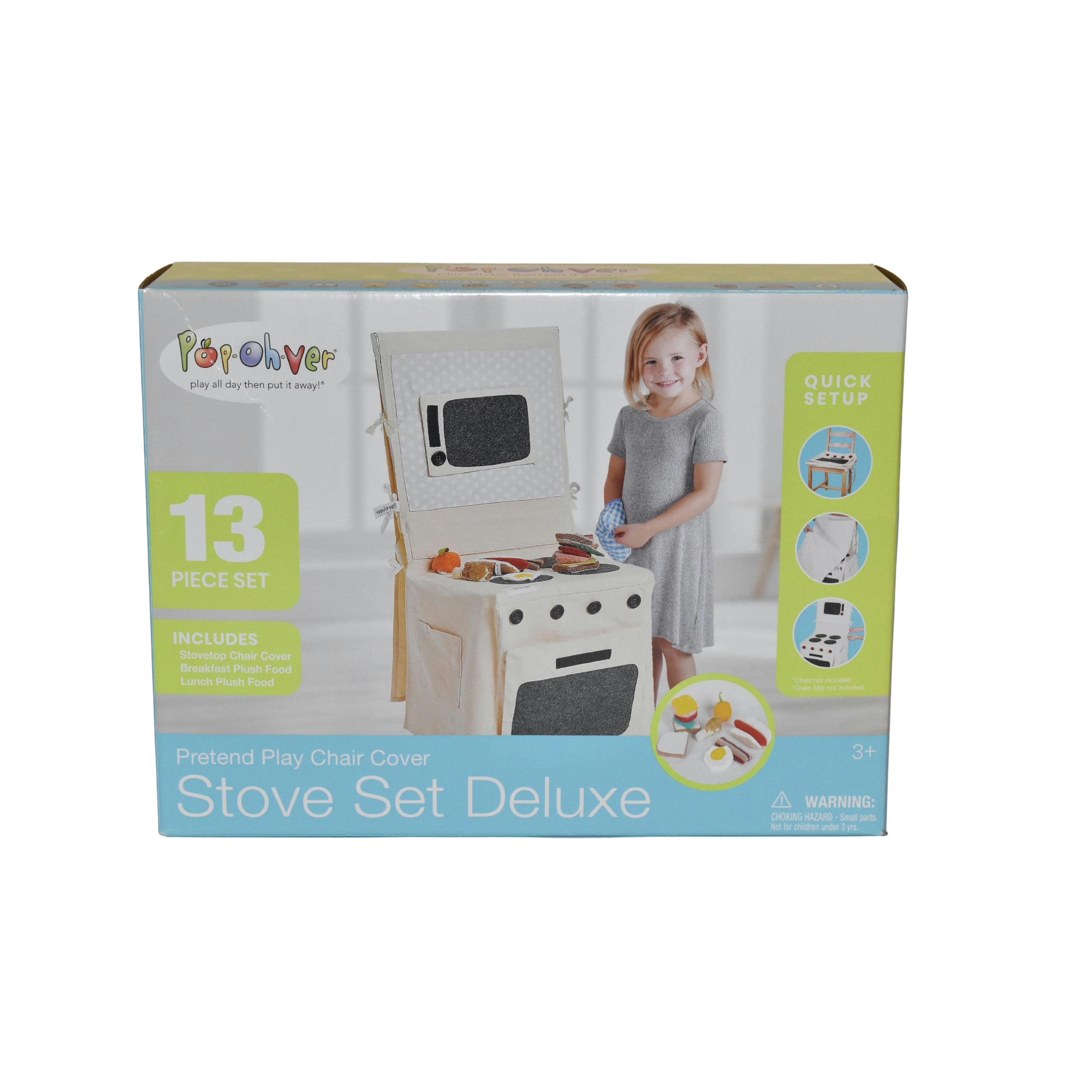 PopOhVer Deluxe Pots & Pans Set with Food Bundle