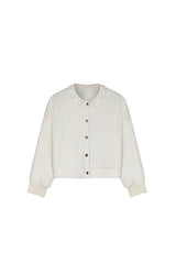 Knit Lace Cardigan Cream