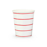 Candy Apple Frenchie Striped 9 oz Cups