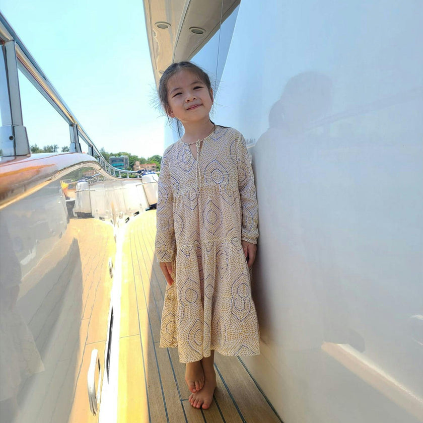 Block-Printed Bohemian Dress
