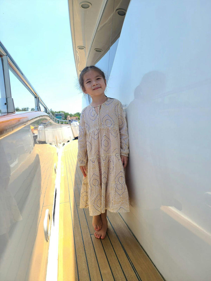 Block-Printed Bohemian Dress