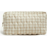 Gingham Toiletry Zipper Pouch, Prints