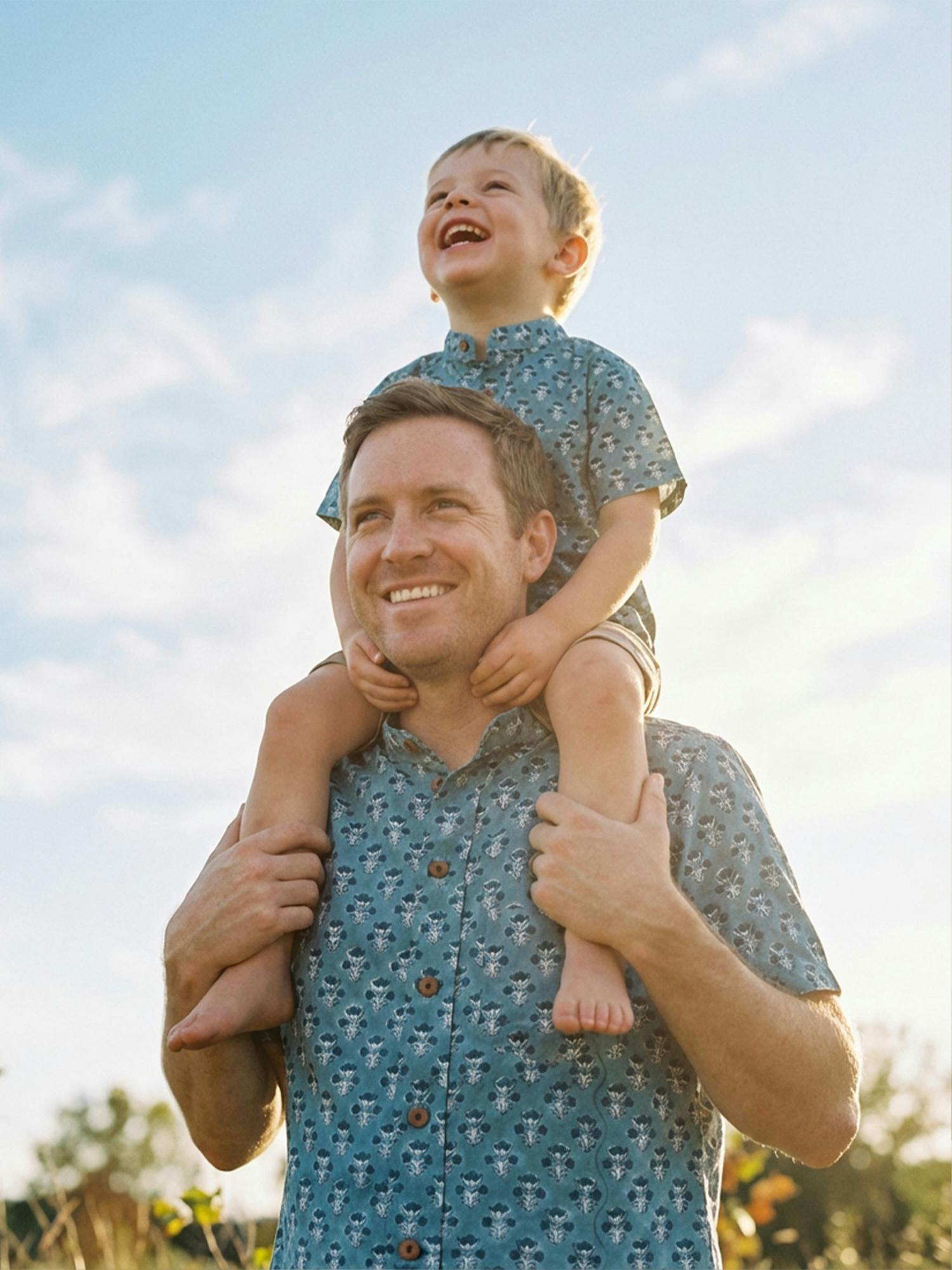 Block Printed Shirt for Boys