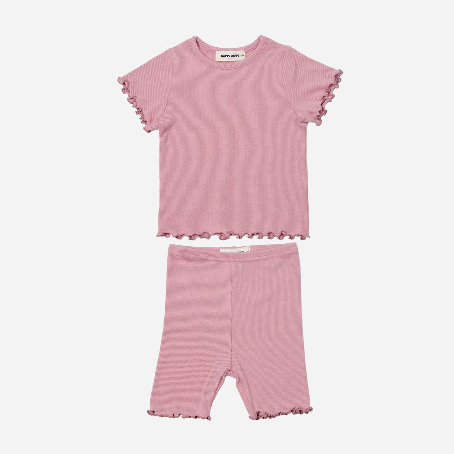 Teo Basic Tencil PJ Set - Pink