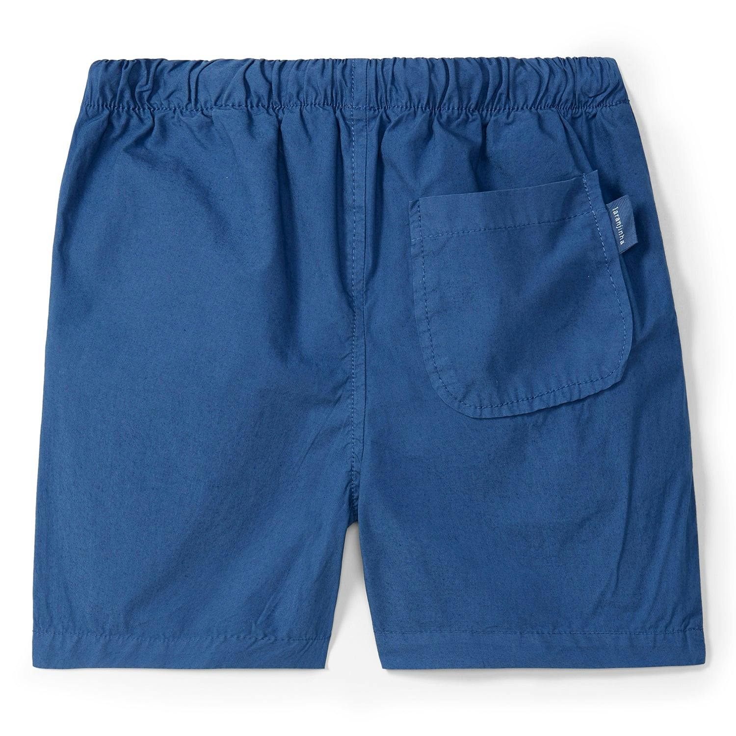 LARANJINHA Nice Day Cotton Shorts - Medium Blue