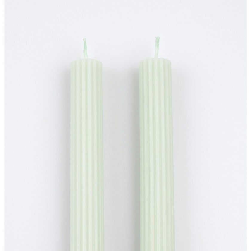 Sea Foam Green Table Candles