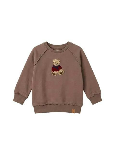 Hook Stitch Bear Sweatshirt