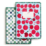 Apple a Day Set of Two Stitched Notebooks