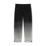 Black Faded Denim Pants