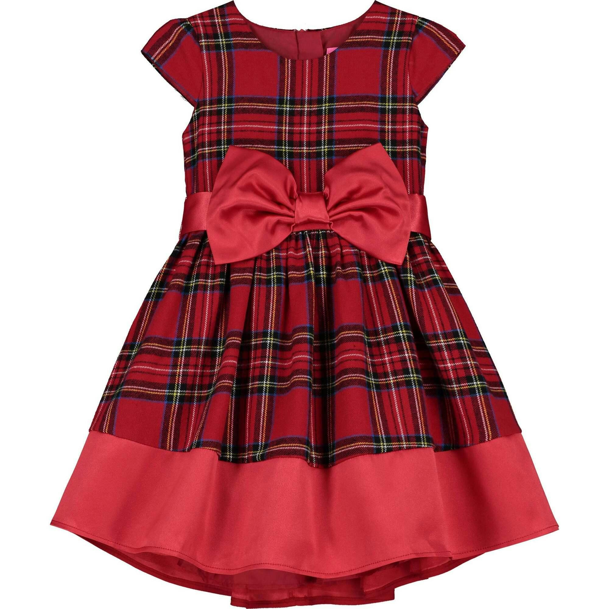 Florence Plaid Tartan Girls Party Dress