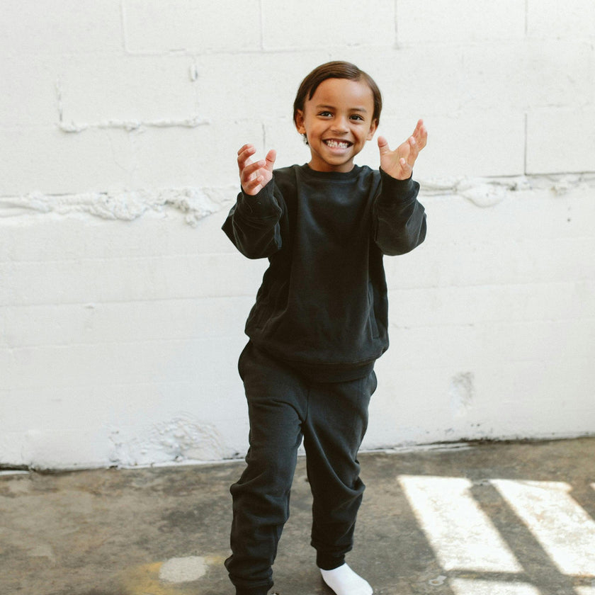FRENCH TERRY SWEATSUIT SET | ASPHALT
