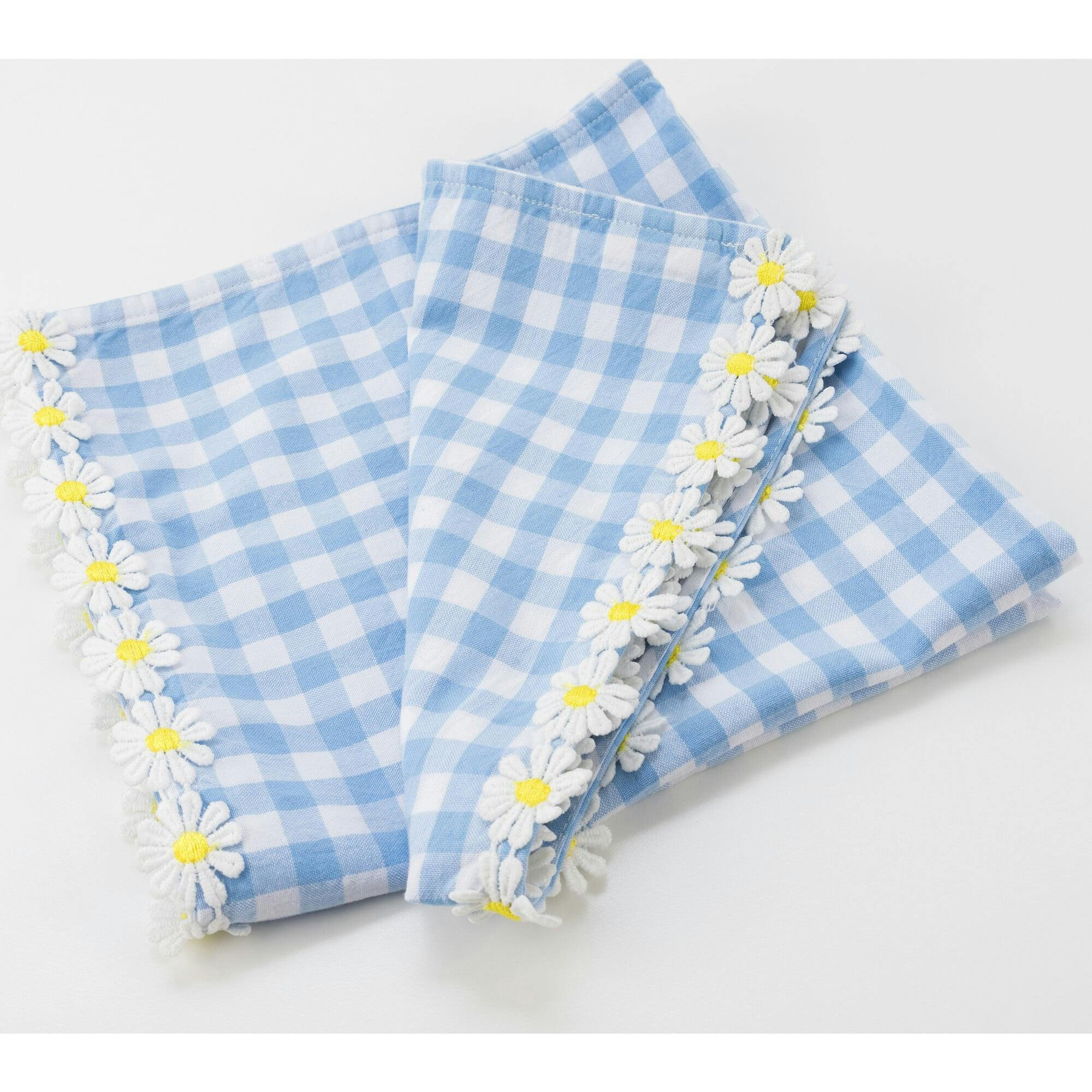 Daisy Gingham Cloth Napkins