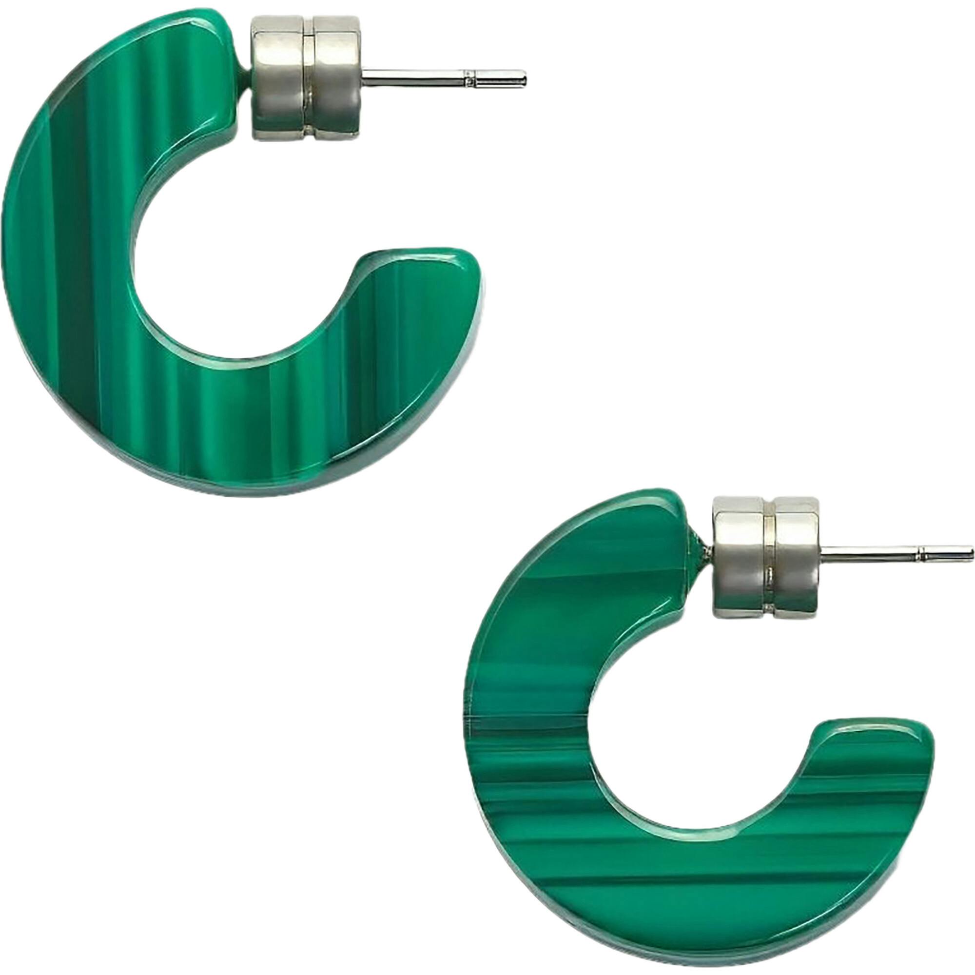 Muse Hoops in Malachite