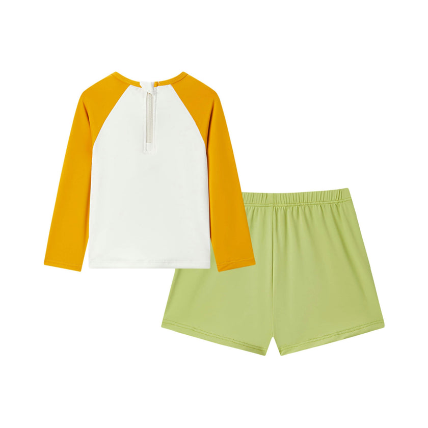 Island Long Sleeve Shirt & Trunks Swim Set