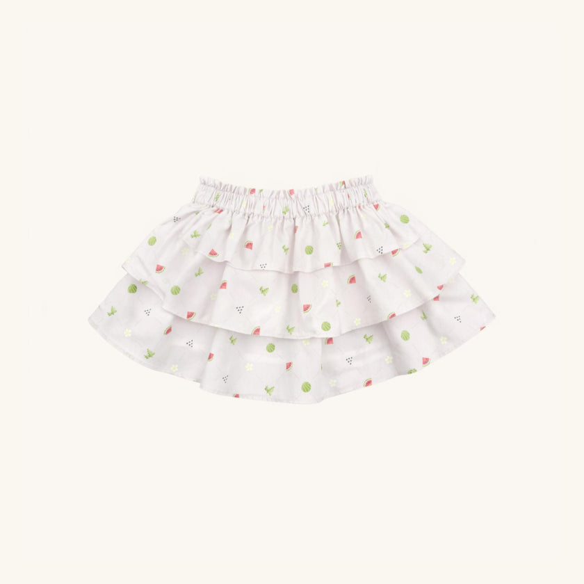 Ruffle Skirt in Melon Patch