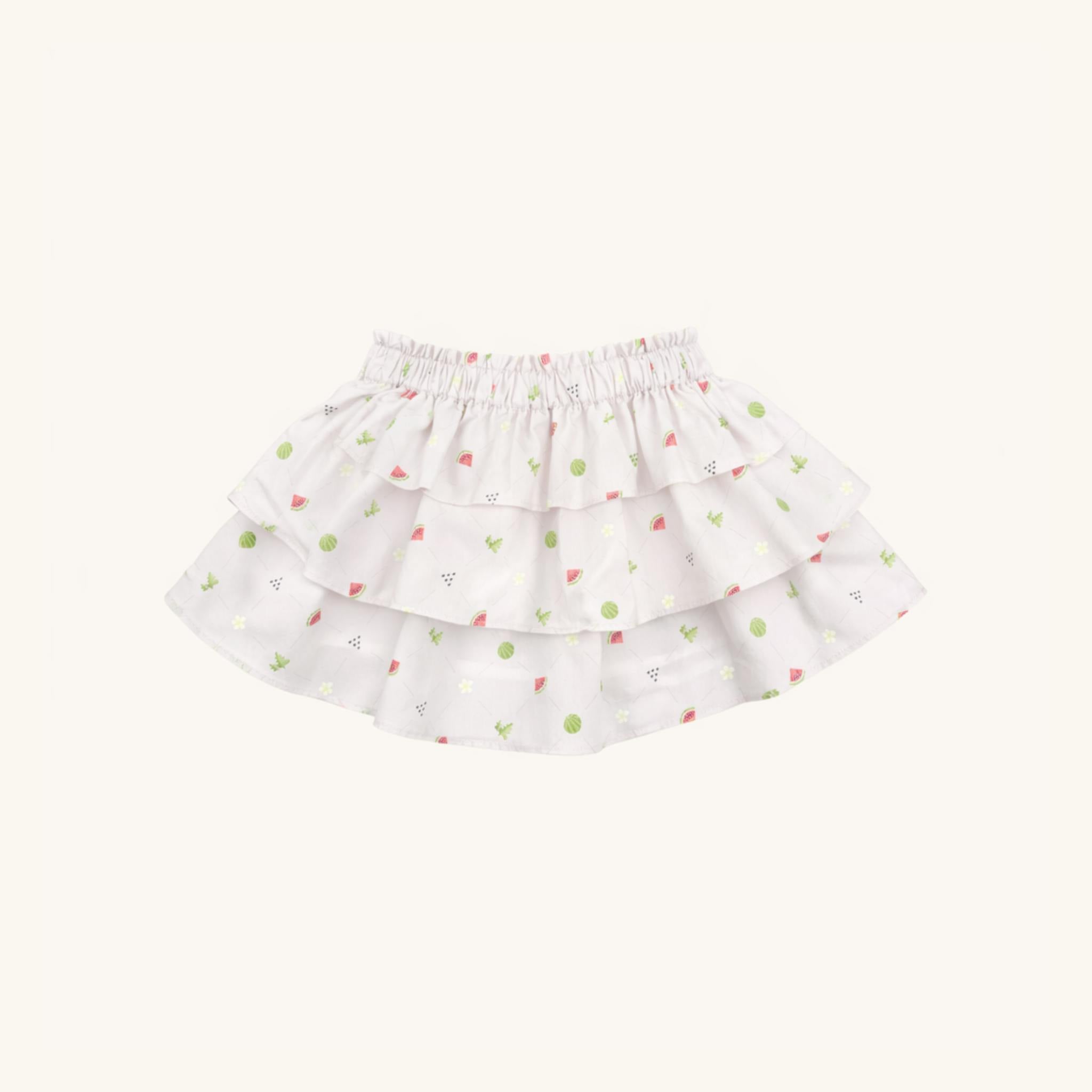 Ruffle Skirt in Melon Patch