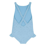 girls dusk blue eyelet ballerina one piece