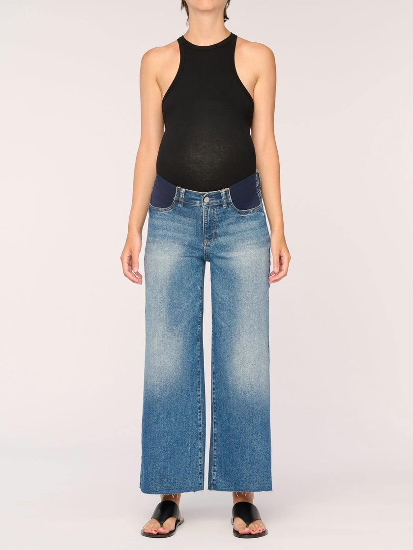 Hepburn Maternity Wide Leg Vintage Jeans | East Lake