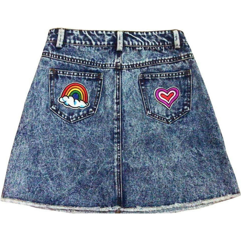 All About The Patch Denim Skirt