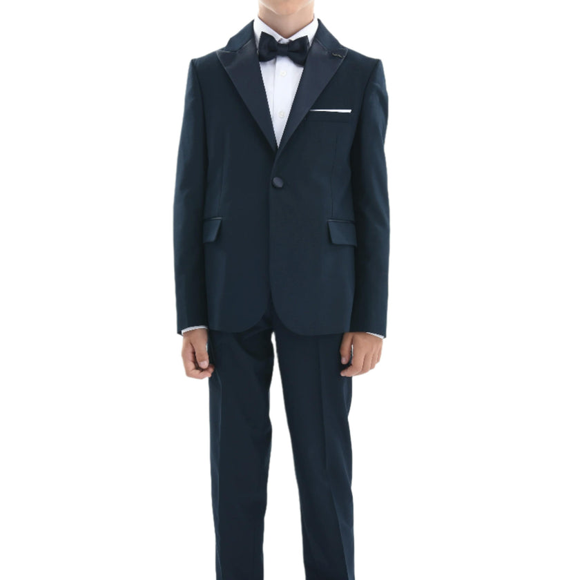 Navy Peak Lapel Suit