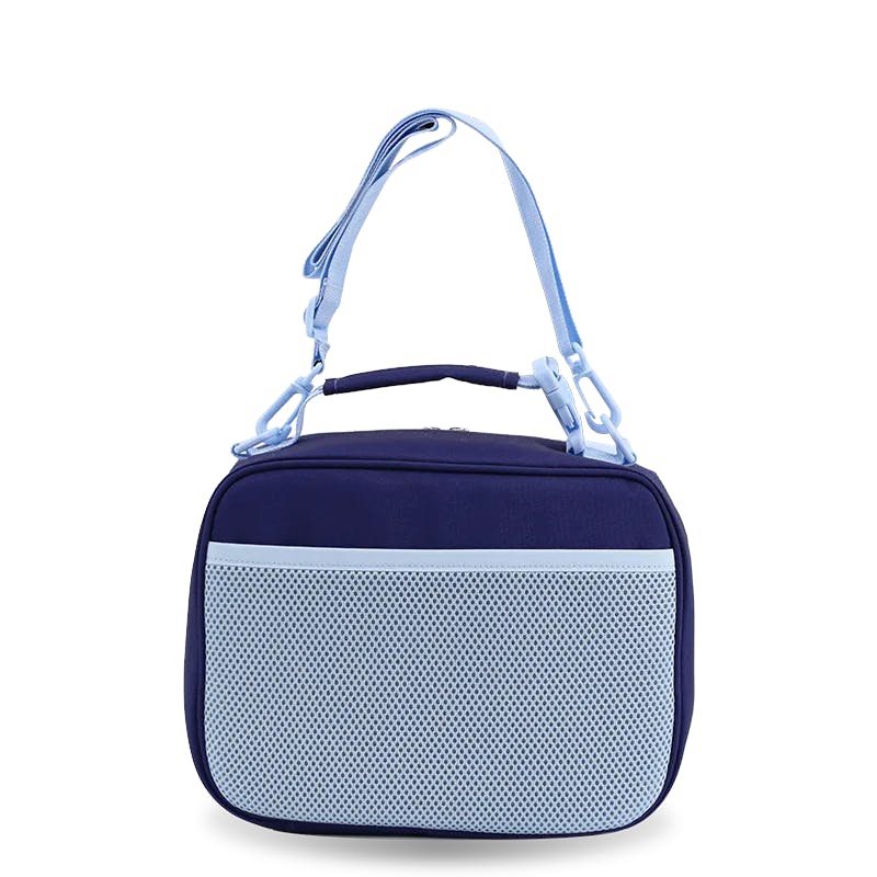 Junior Backpack with Lunch Box and 14oz Water Bottle For School in Navy