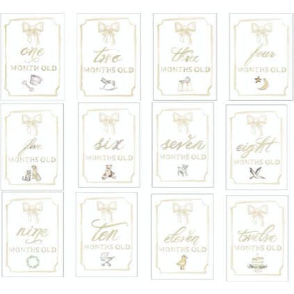 Monthly Milestone Card Set