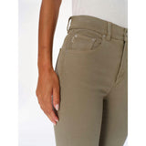 Patti Straight High Rise Ankle Jeans | Pale Green