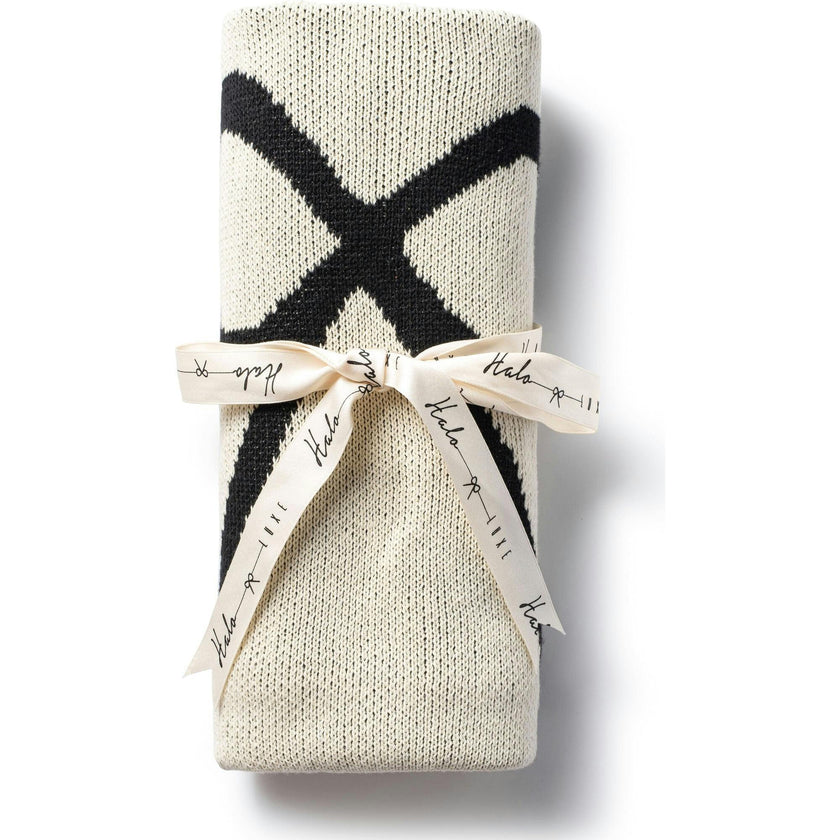 Bow Logo Knit Baby Blanket