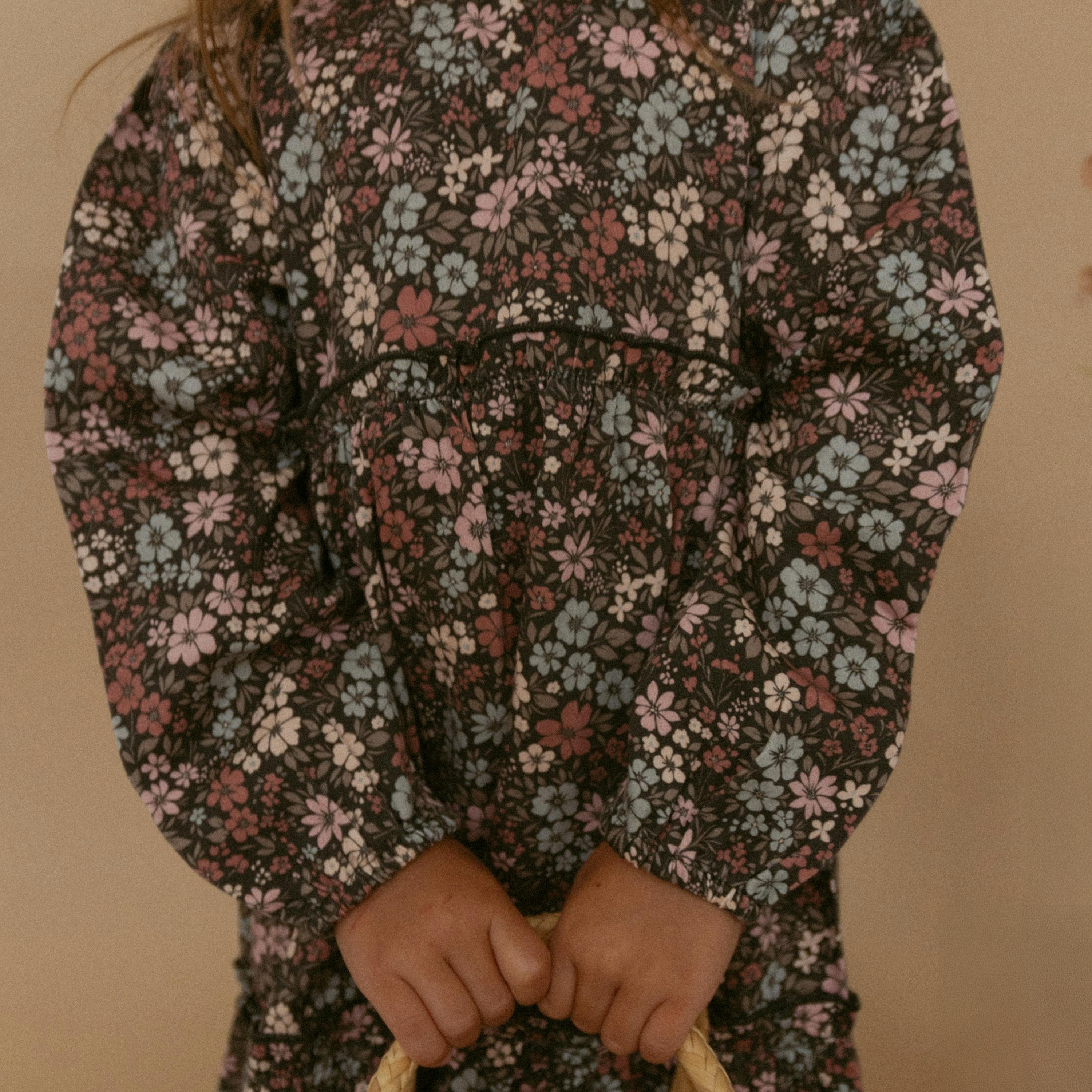 Organic Long Sleeve Tiered Dress