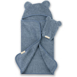 Hooded Towel + Wash Mitt Set Rain