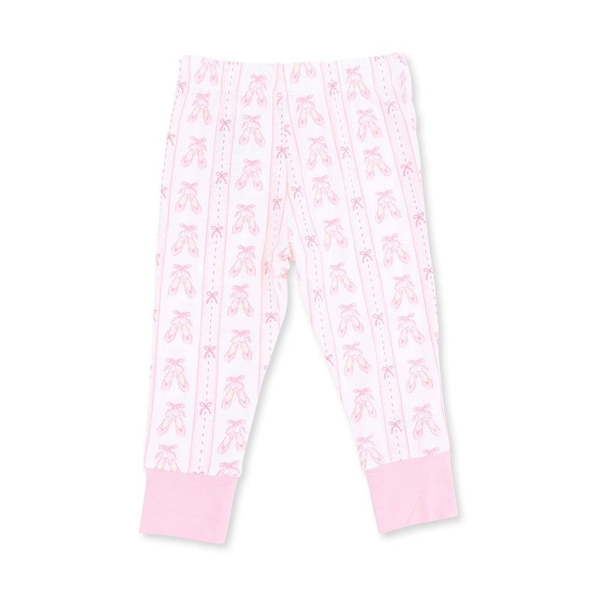Ballet Shoes Ribbon Stripe - Long Sleeve Loungewear Set