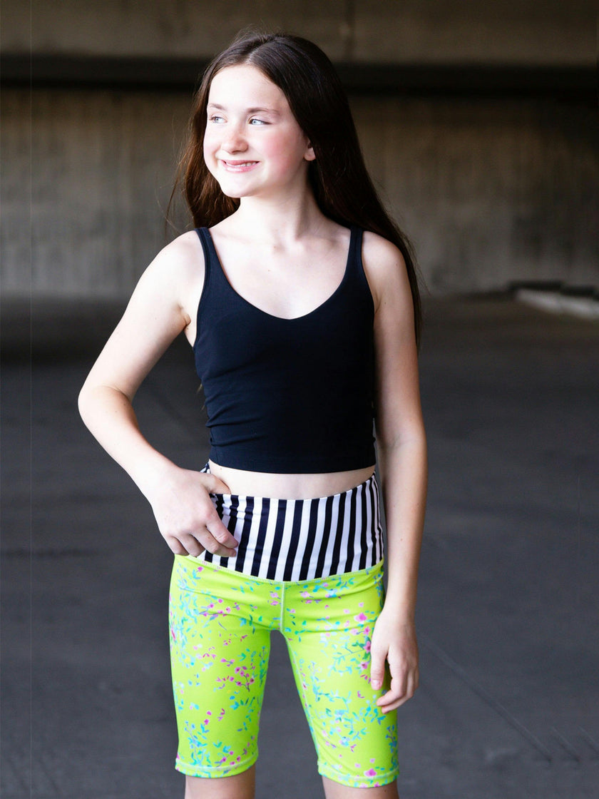 Carole - Printed Activewear Bike Shorts