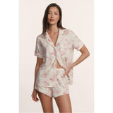 Gisele Printed TENCEL™ Modal Relaxed Short PJ Set, Pink