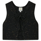 Knit Vest Black Mix
