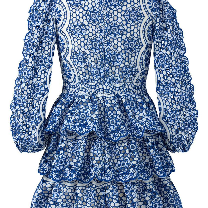 Skyla Sleeve Embroidered Mini Dress