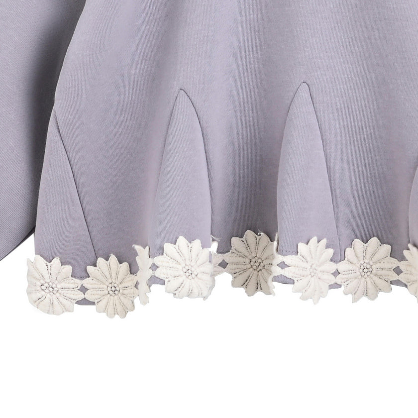 Light Purple Lace-Trim Set