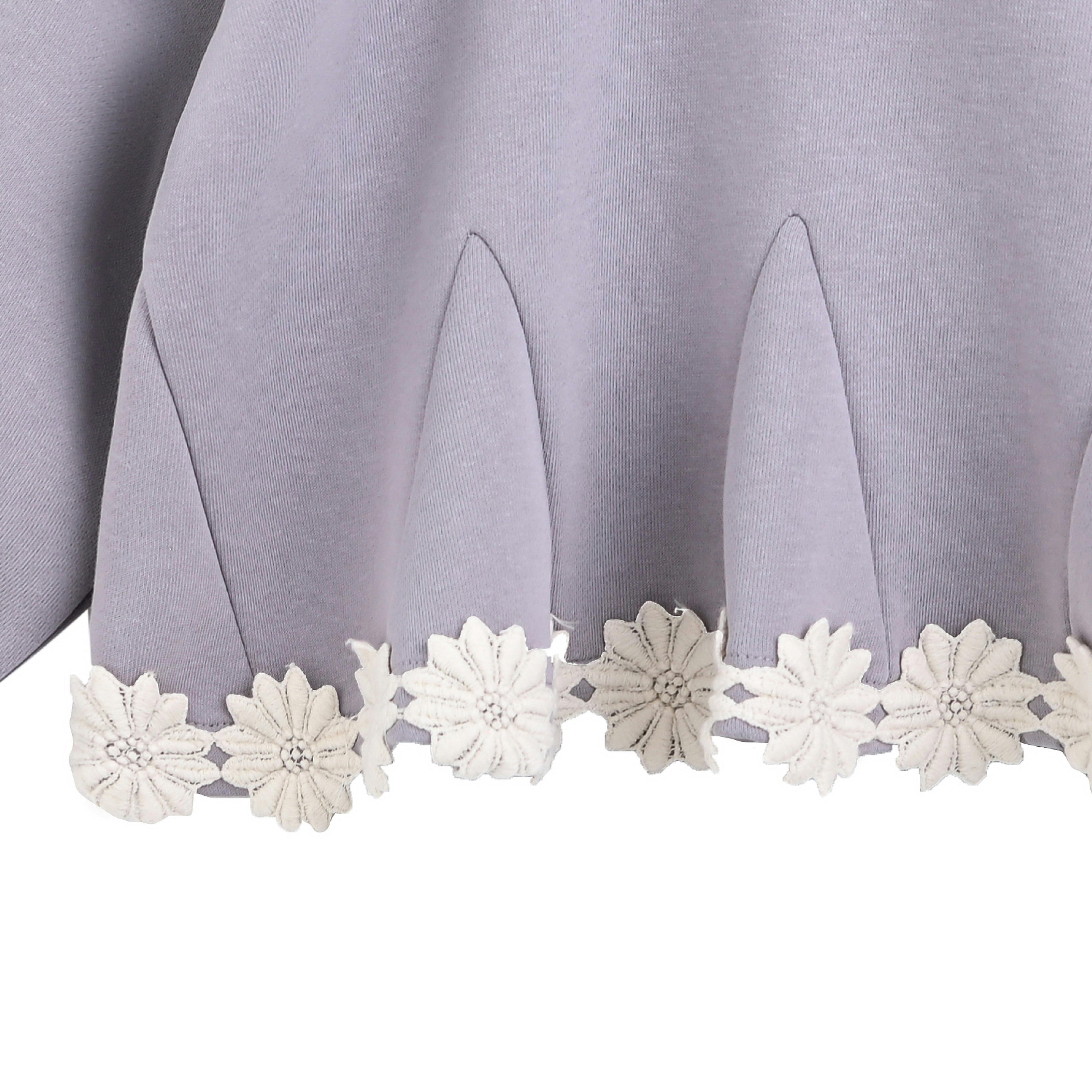 Light Purple Lace-Trim Set