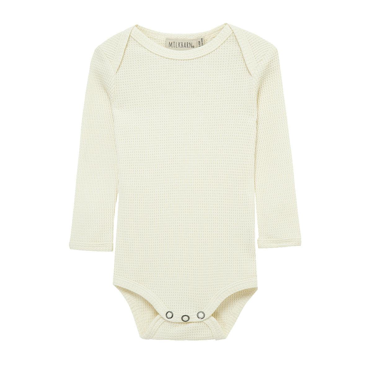 Vanilla Waffle Long Sleeve One Piece