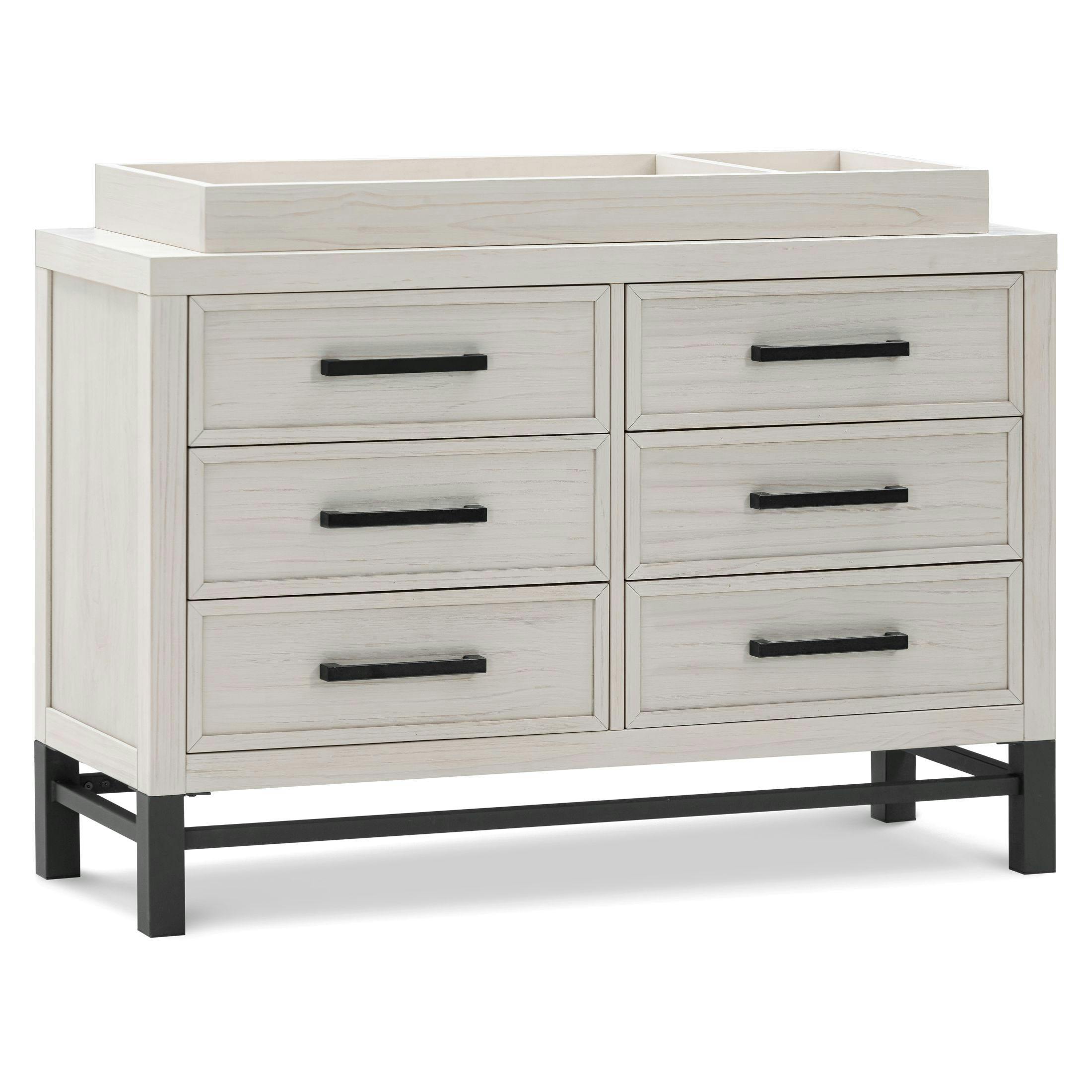 Universal Wide Removable Changing Tray in White Driftwood