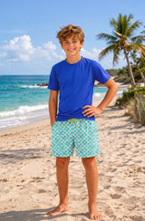 Dylan Boys Retro Smiley Print Board Shorts
