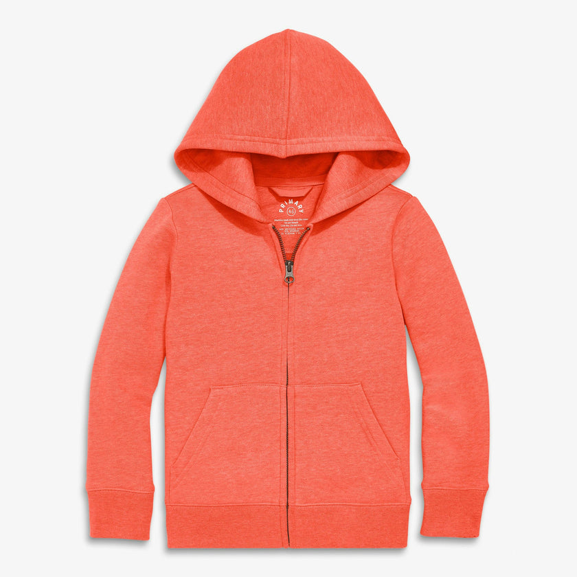 Kids cozy fleece zip hoodie