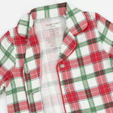 Holiday Plaid - Kids Long Sleeve Coat Style with Pant