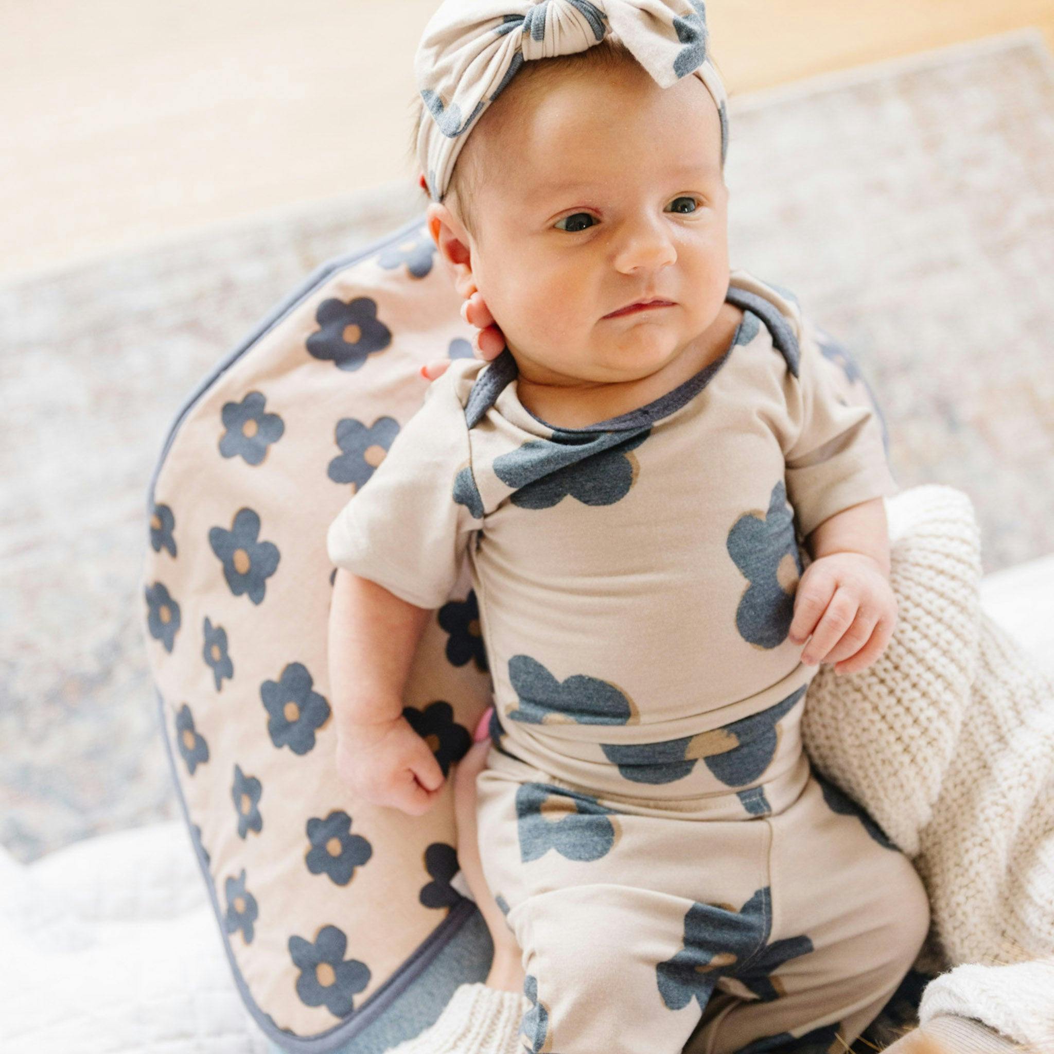 3 Pack Premium Burp Cloths - Gemma In Tan