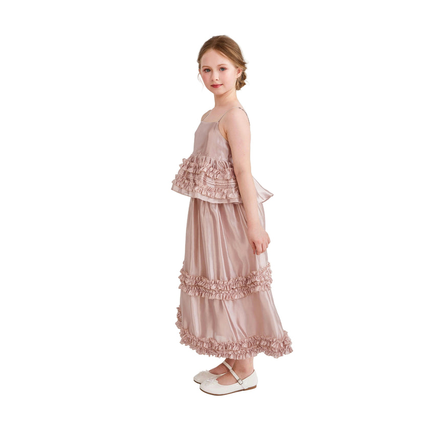 Light Pink Calista Ruffle Skirt Set