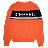 ICEBERG Logo Stripe Knit Sweater
