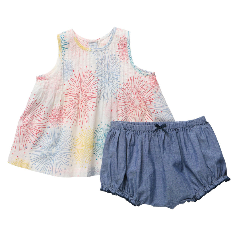Baby Girls Jaipur 2-PC Set - Fireworks