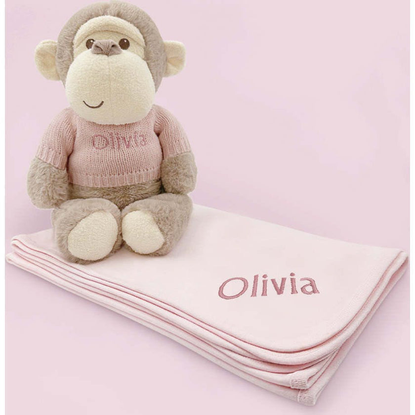 Personalized Morris Soft Toy With Snuggle Wrap
