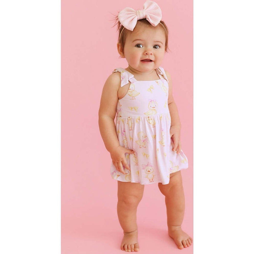Edwina Bow Babydoll Bodysuit Dress